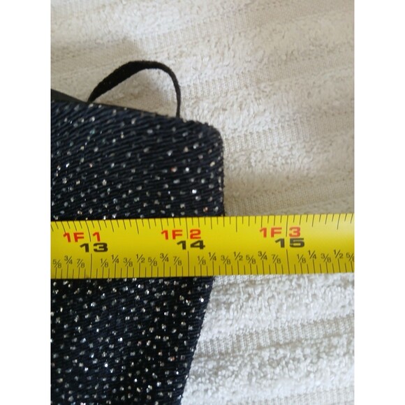 VTG 90s Dave & Johnny Maxi Dress Glitter   Rhinestone Straps 5/6 Formal Evening - Picture 14 of 16